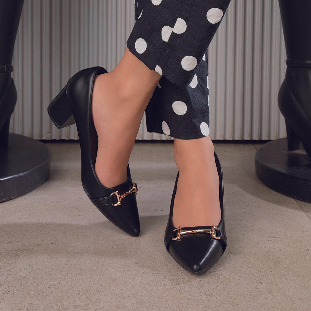 Fashion tresmode black heels