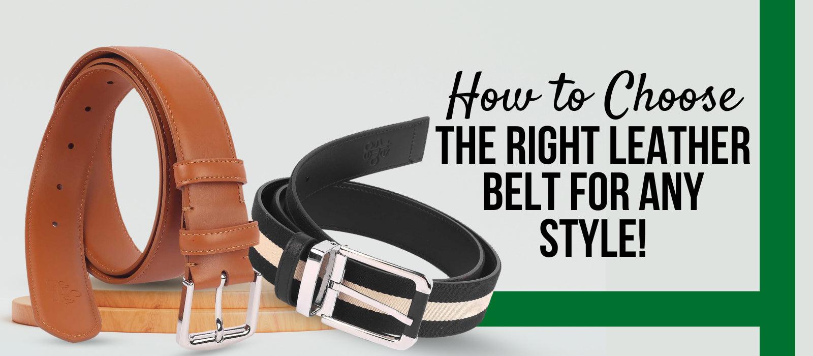 Men's Leather Belts for Different Occasions