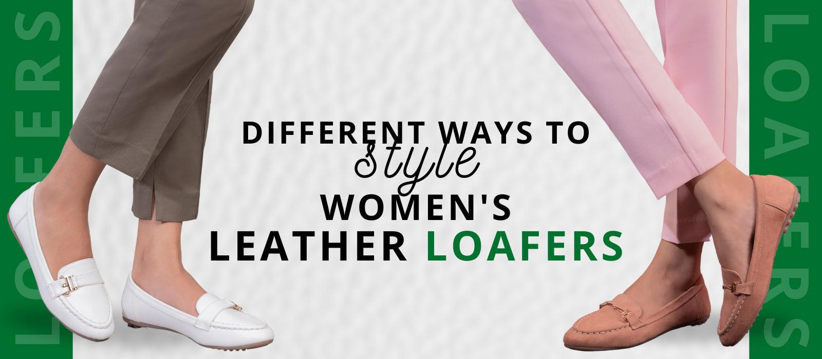Different ways to style women's leather loafers - Tresmode