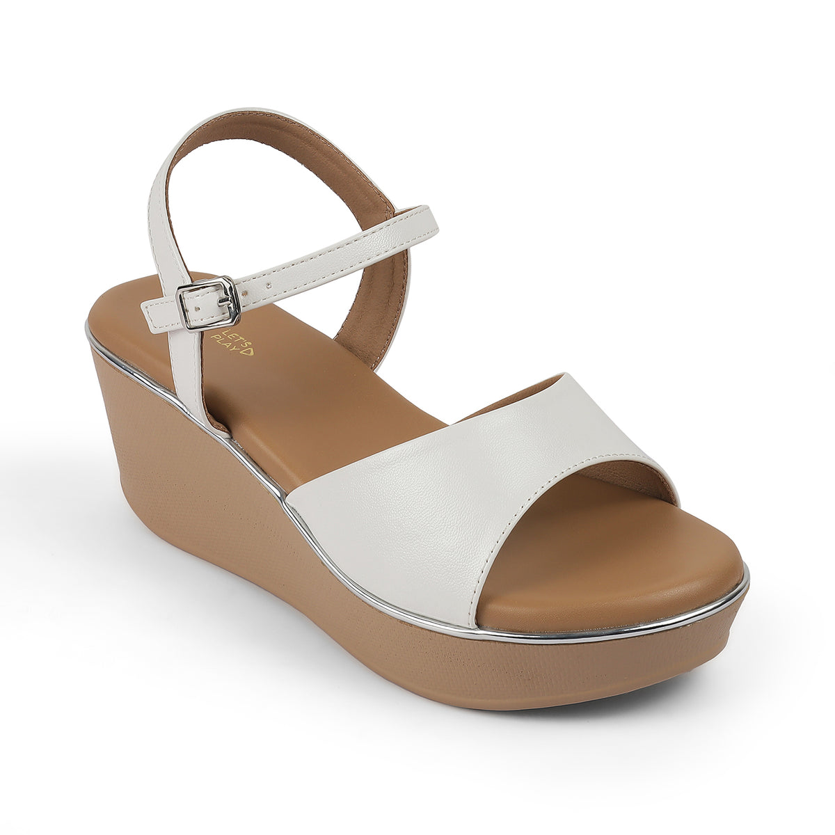 Women's White Wedges Tresmode