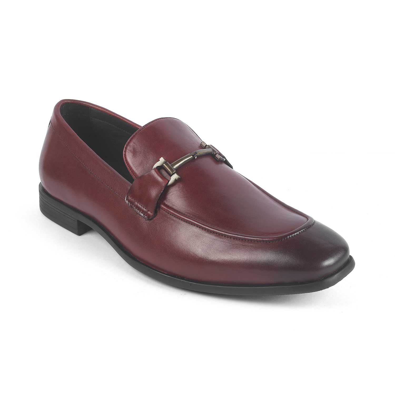 Tresmode Yobaa Wine Men's Leather Loafers