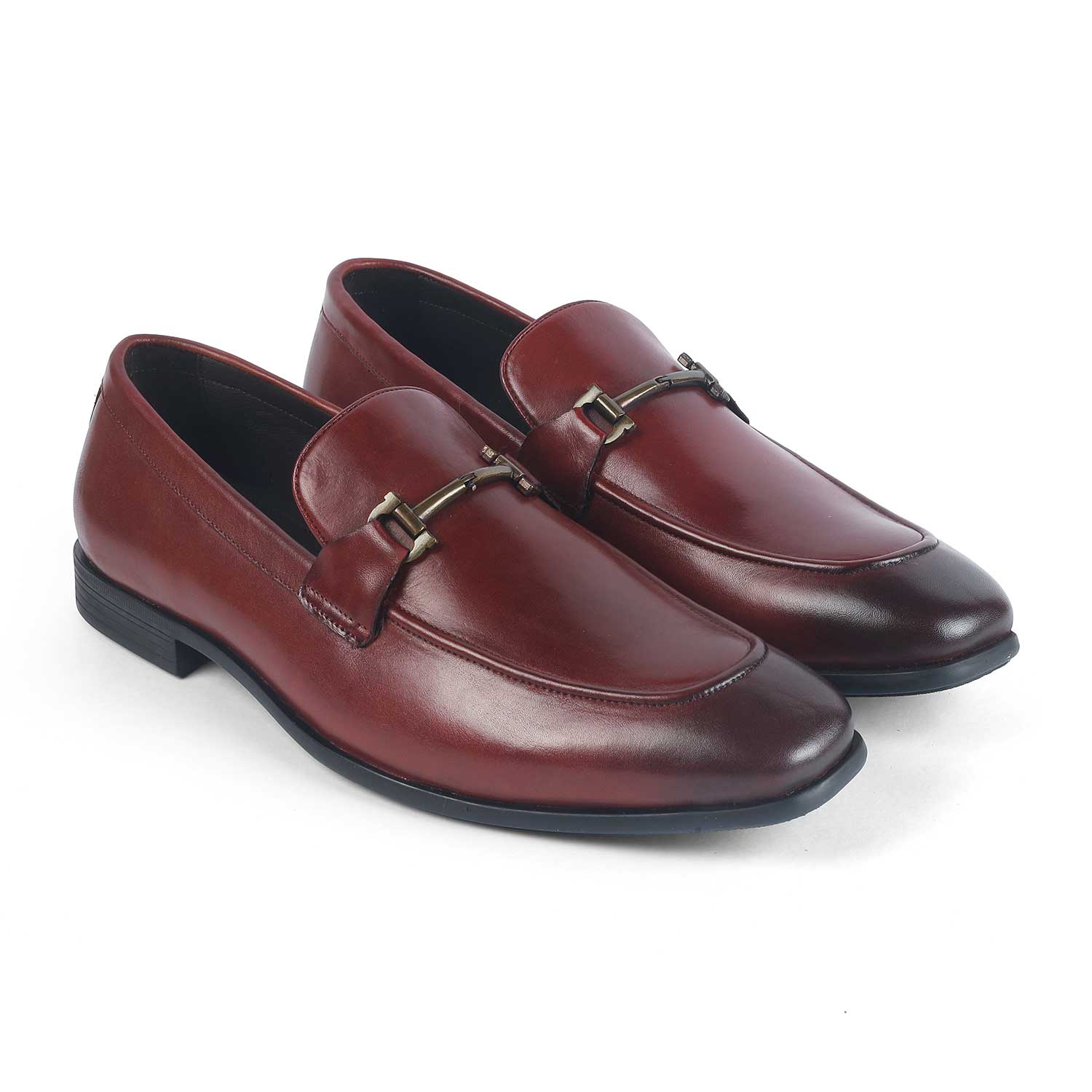 Tresmode Yobaa Wine Men's Leather Loafers