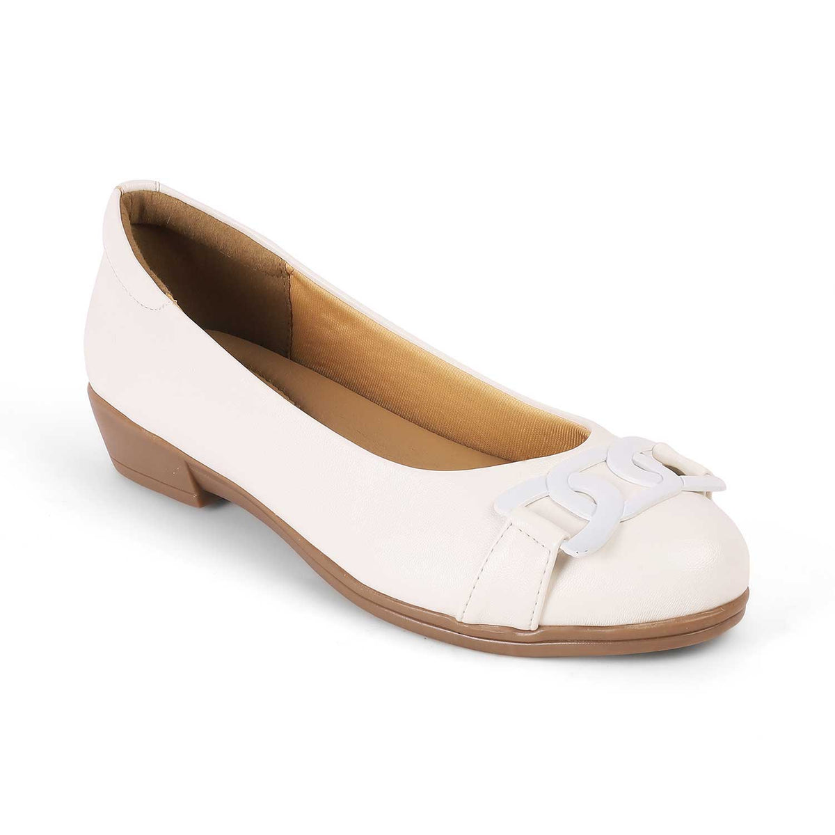 Tresmode Bolingo White Women's Casual Ballerinas