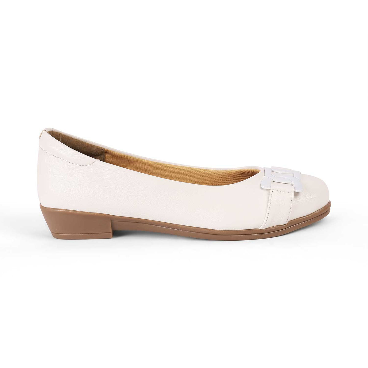 Tresmode Bolingo White Women's Casual Ballerinas