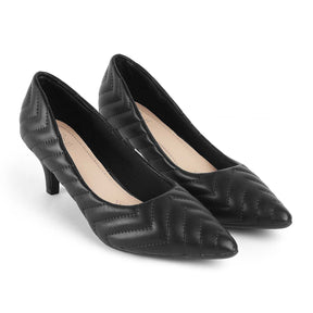 Tresmode Milenz Black Women's Dress Pumps