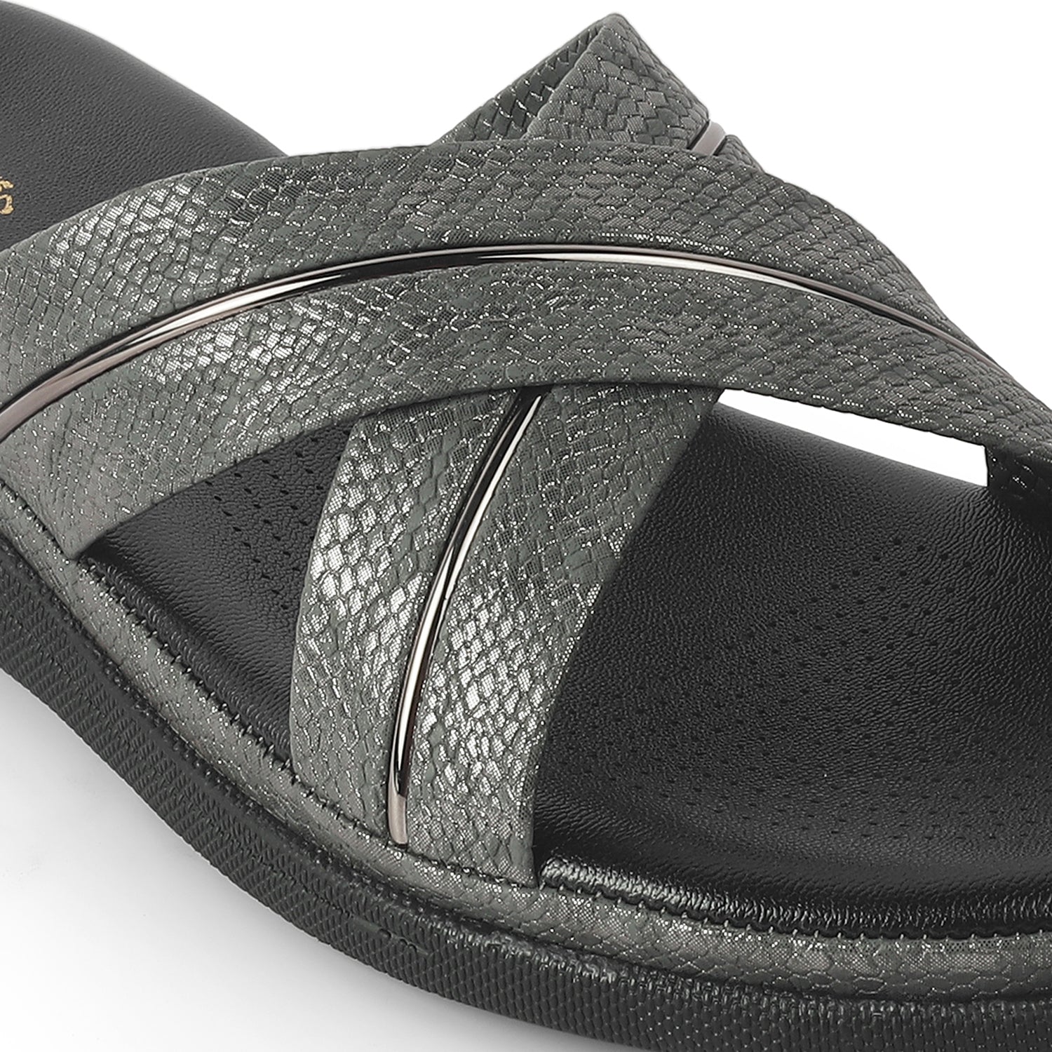 Tresmode Slide Black Women's Casual Flats