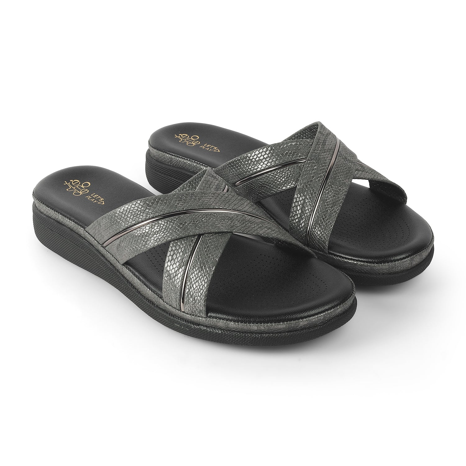 Tresmode Slide Black Women's Casual Flats