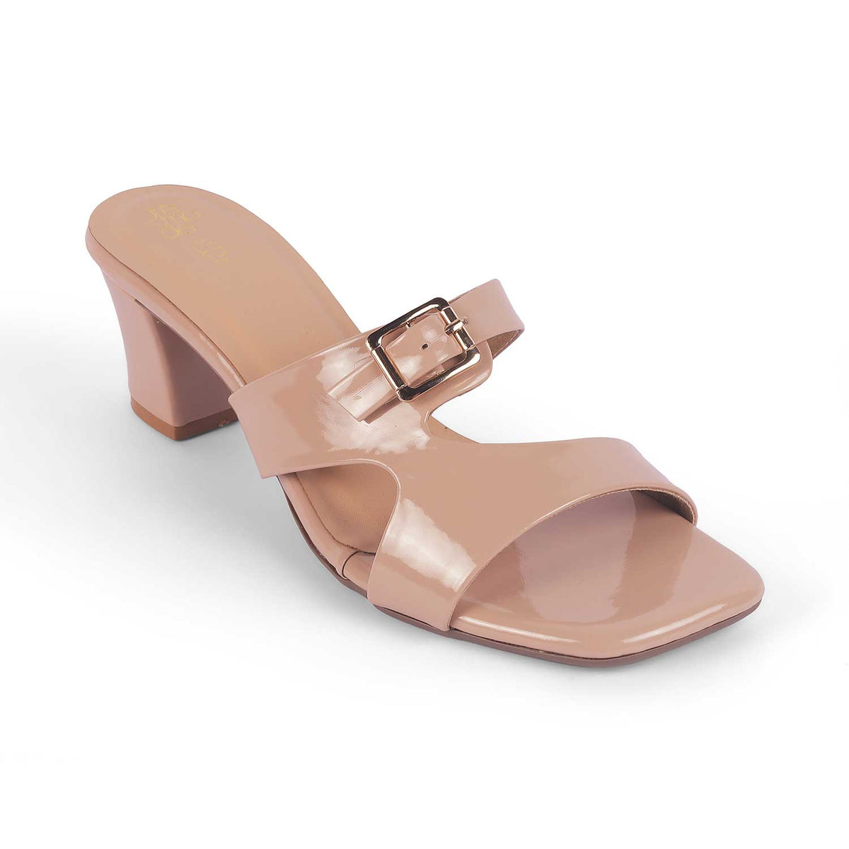 Tresmode Andal Beige Women's Dress Block Heel Sandals