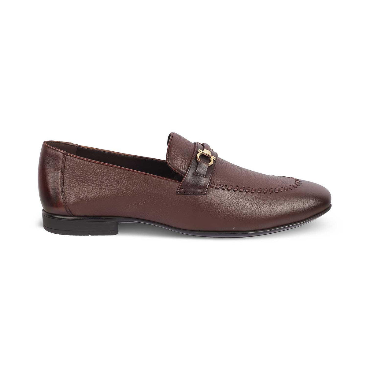 The Bologna Brown Men's Leather Loafers Tresmode - Tresmode