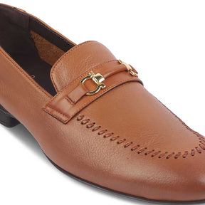 The Bologna Tan Men's Leather Loafers Tresmode - Tresmode