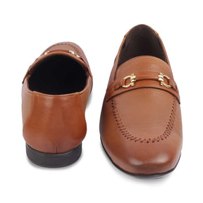 The Bologna Tan Men's Leather Loafers Tresmode - Tresmode