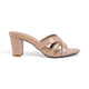 Tresmode Ceskomara Beige Women's Dress Block Heel Sandals