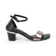 Tresmode Iglam Pewter Women's Dress Block Heel Sandals