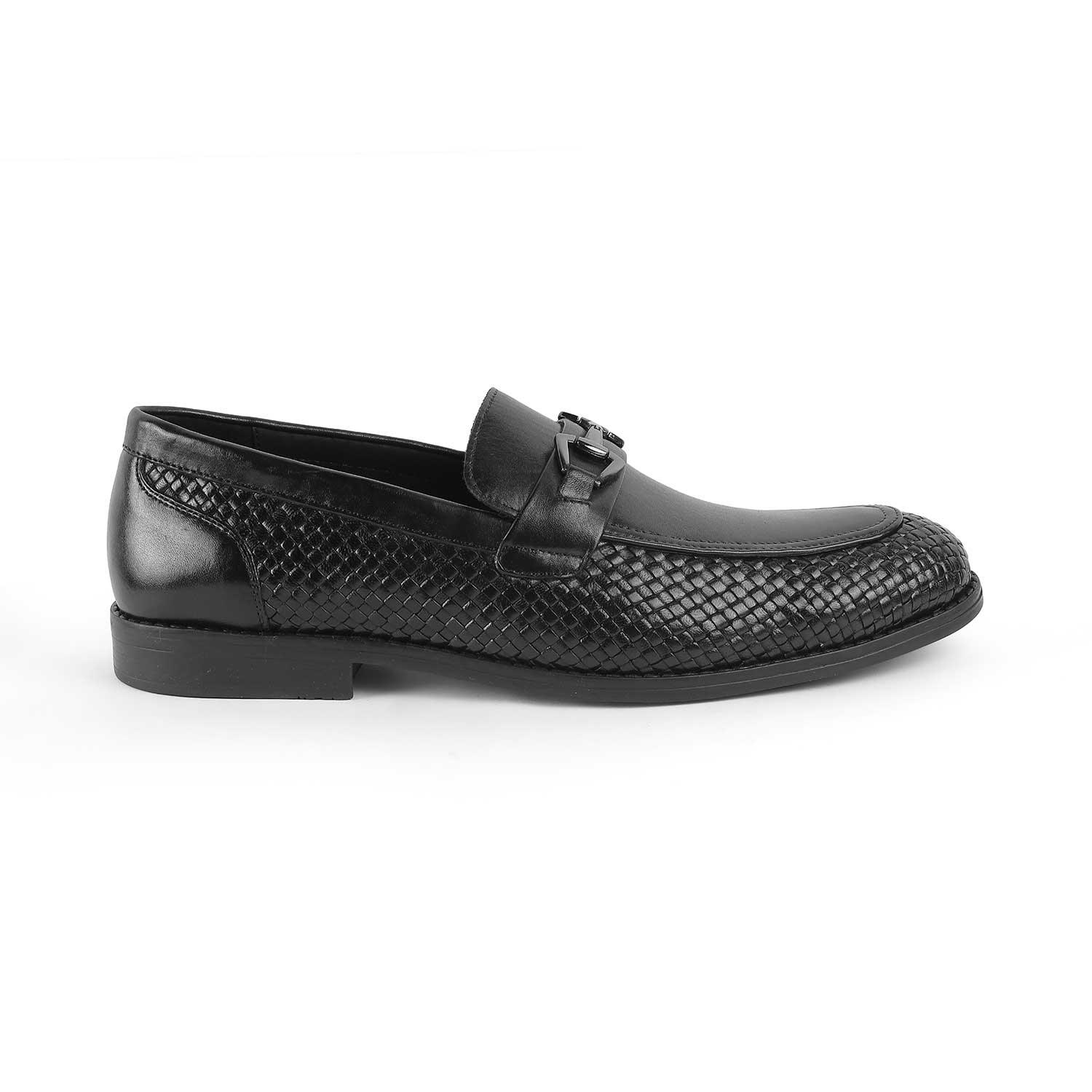 Julio Black Men's Leather Loafers Tresmode