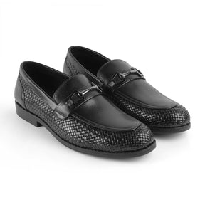 Julio Black Men's Premium Leather Loafers Tresmode