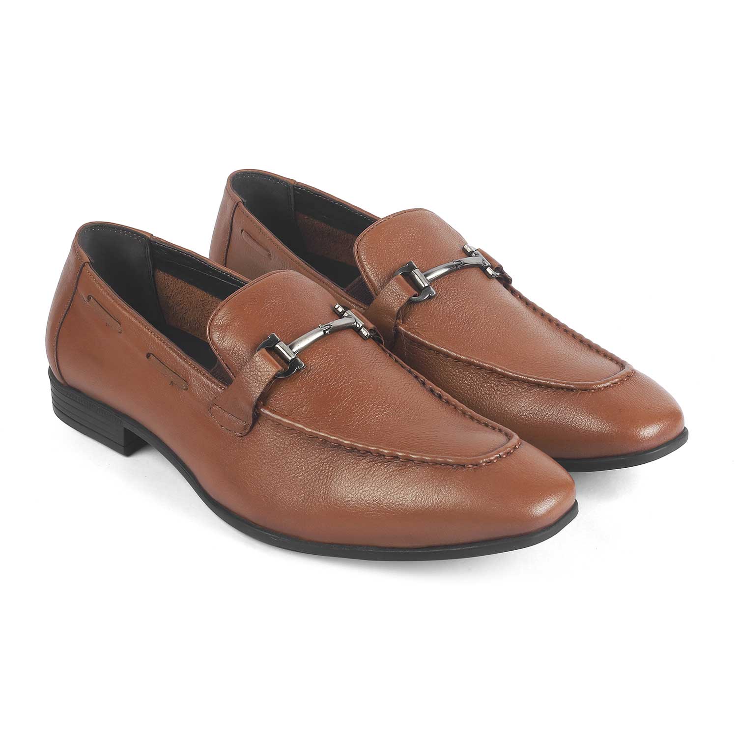 Men's TPR Sole Leather Loafers Tresmode