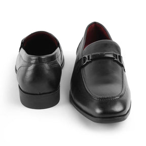 Rofel Black Men's Premium Leather Loafers Tresmode