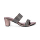 Tresmode Sheen Pewter Women's Dress Block Heel Sandals