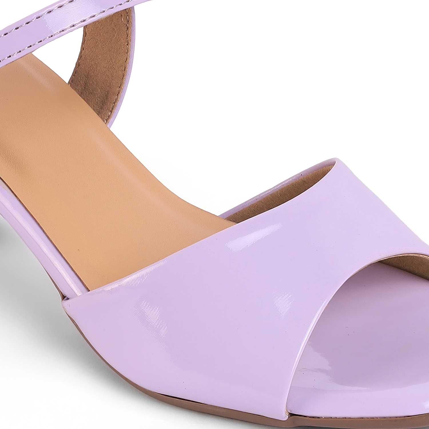 Solor Lilac Women's Casual Block Heel Sandals Tresmode