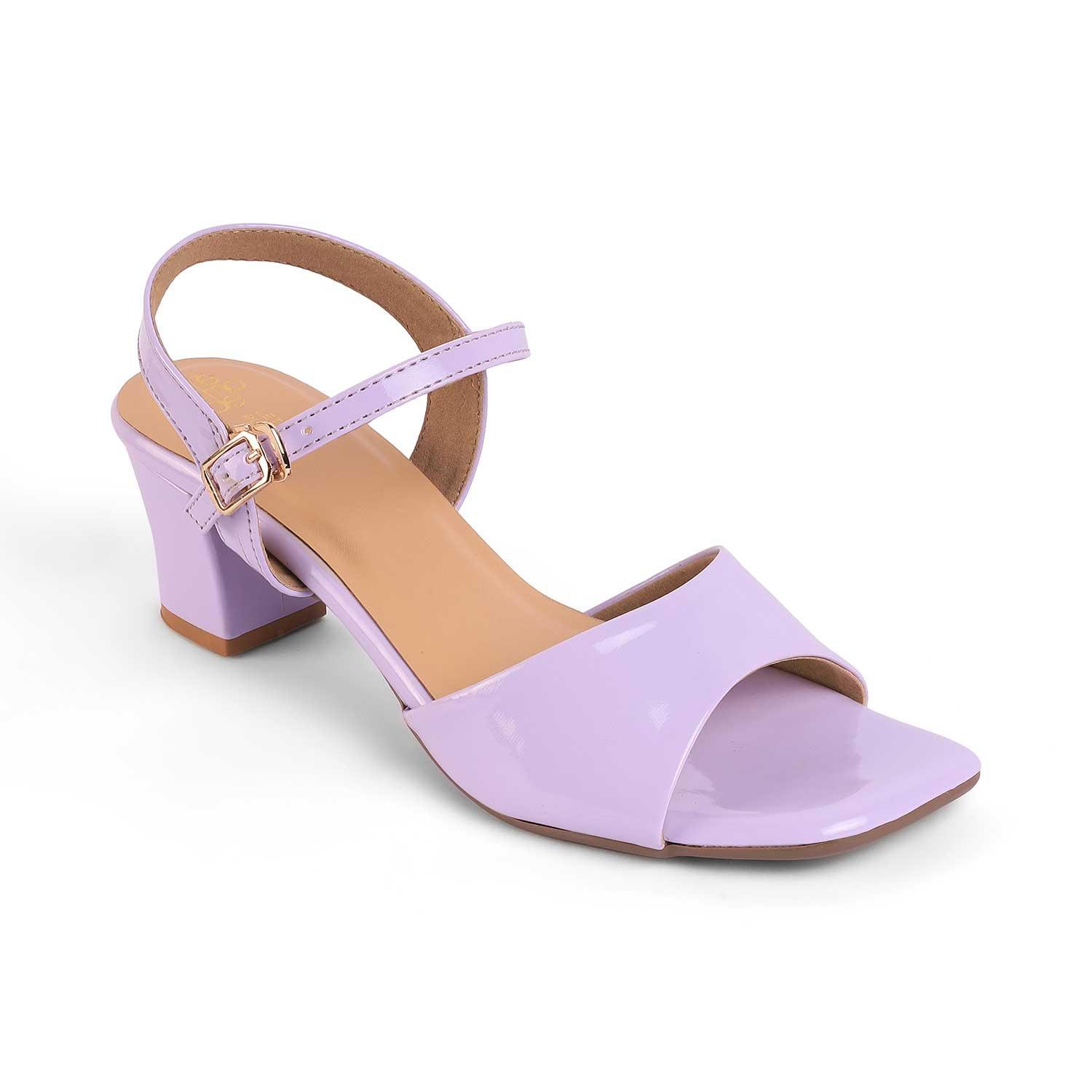 Solor Lilac Women's 2.5-inch Block Heel Sandals Tresmode