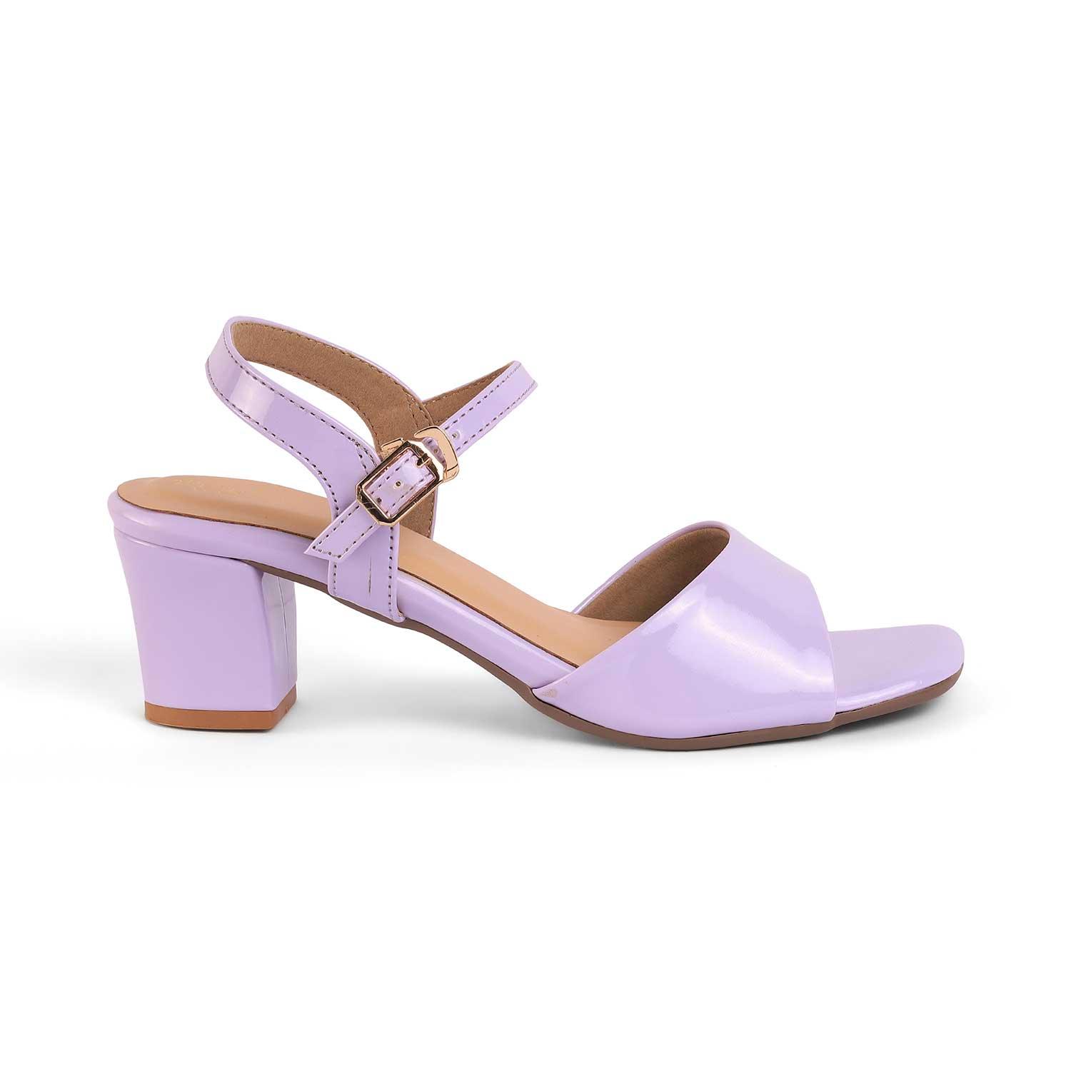 Solor Lilac Women's Block Heel Sandals Tresmode