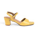 Tresmode Solor Yellow Women's Casual Block Heel Sandals