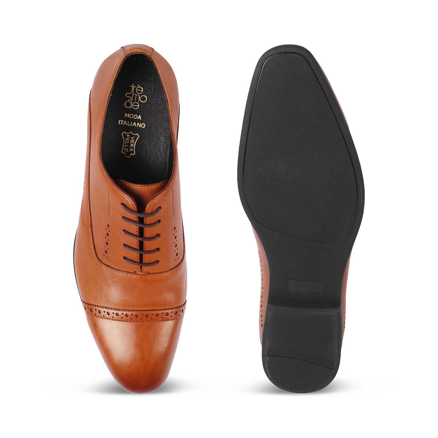 Tresmode Togford Tan Men's Oxford Lace Ups