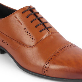 Tresmode Togford Tan Men's Oxford Lace Ups