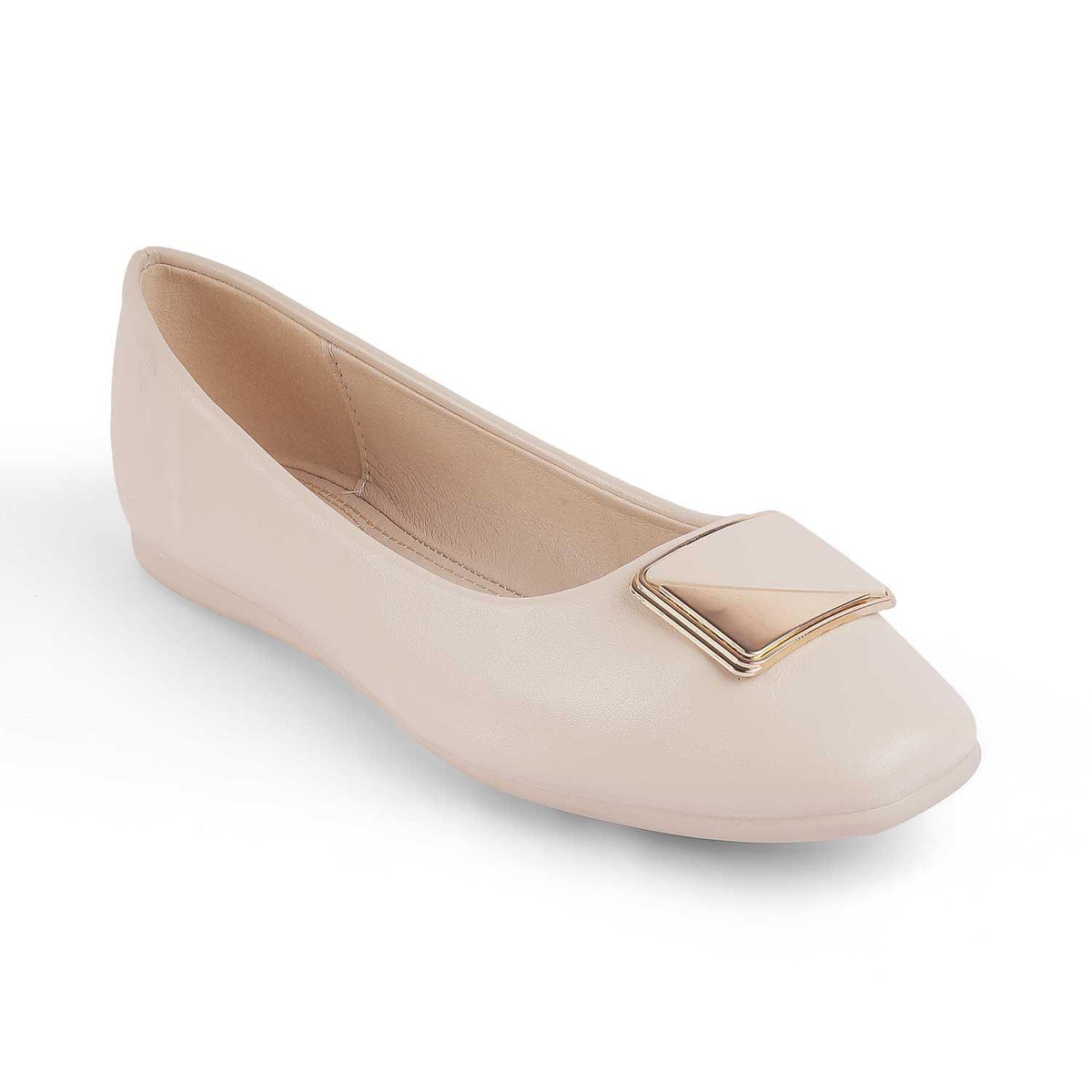 Treci White Women's Vegan-Friendly Ballerinas Tresmode