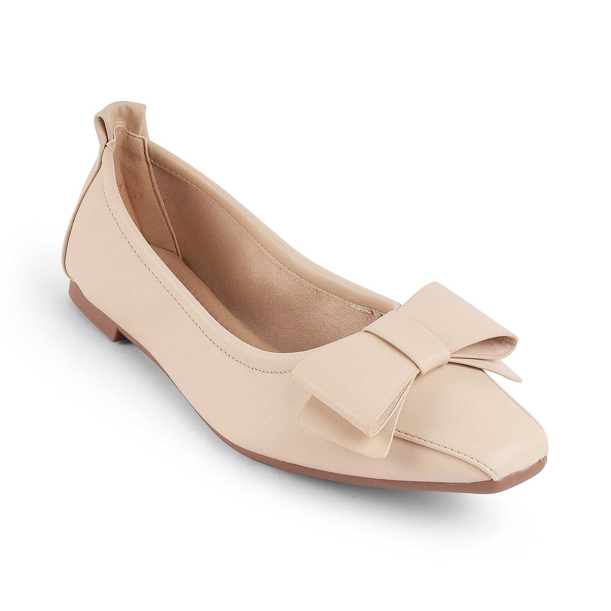 Tresmode Treiu Beige Women's Dress Ballerinas