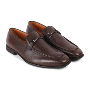 Tresmode Umac Brown Men's Leather Loafers