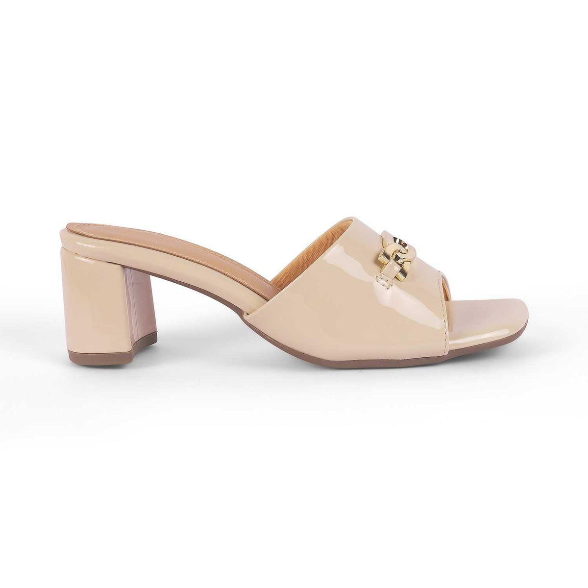 Adare Beige Women's Block Heel Sandals Tresmode