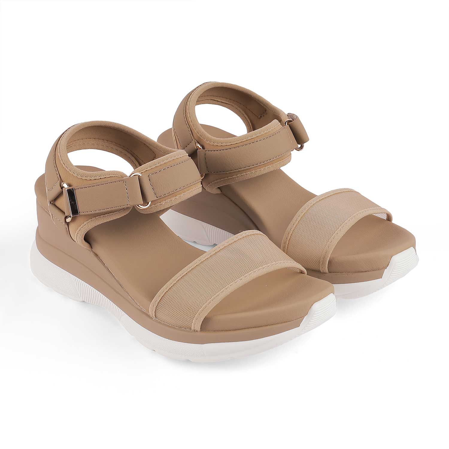 Tresmode Anci Beige Women's Casual Wedge Sandals