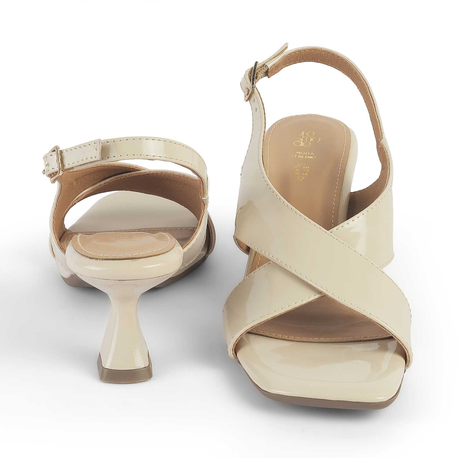 Tresmode Belize Beige Women's Dress Heel Sandals