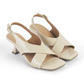 Tresmode Belize Beige Women's Dress Heel Sandals