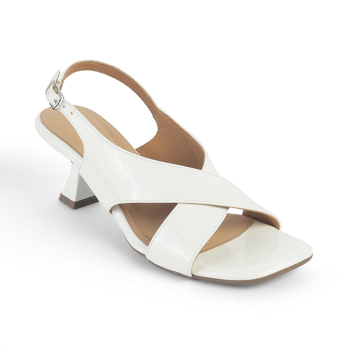 Tresmode Belize White Women's Dress Heel Sandals