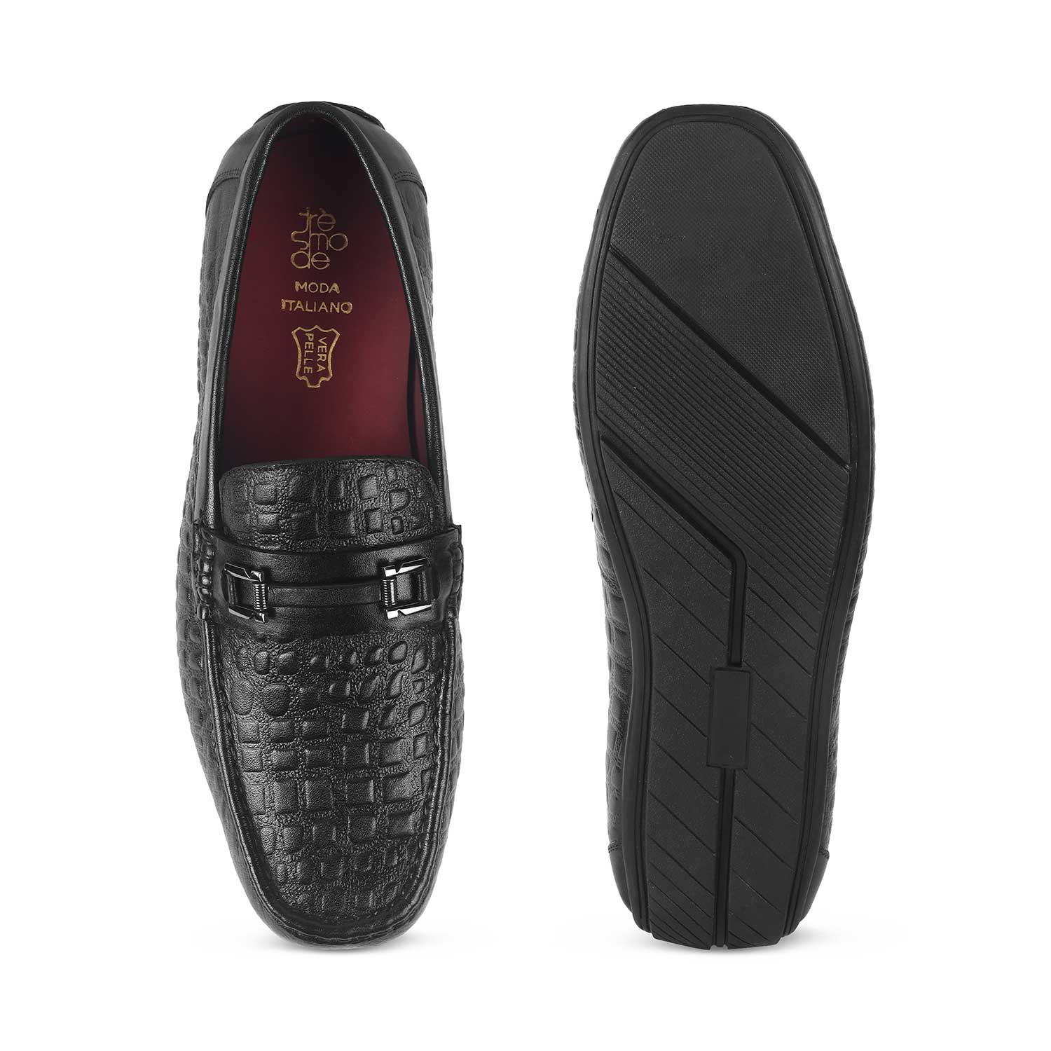 Men's Stylish Leather Driving Loafers Tresmode