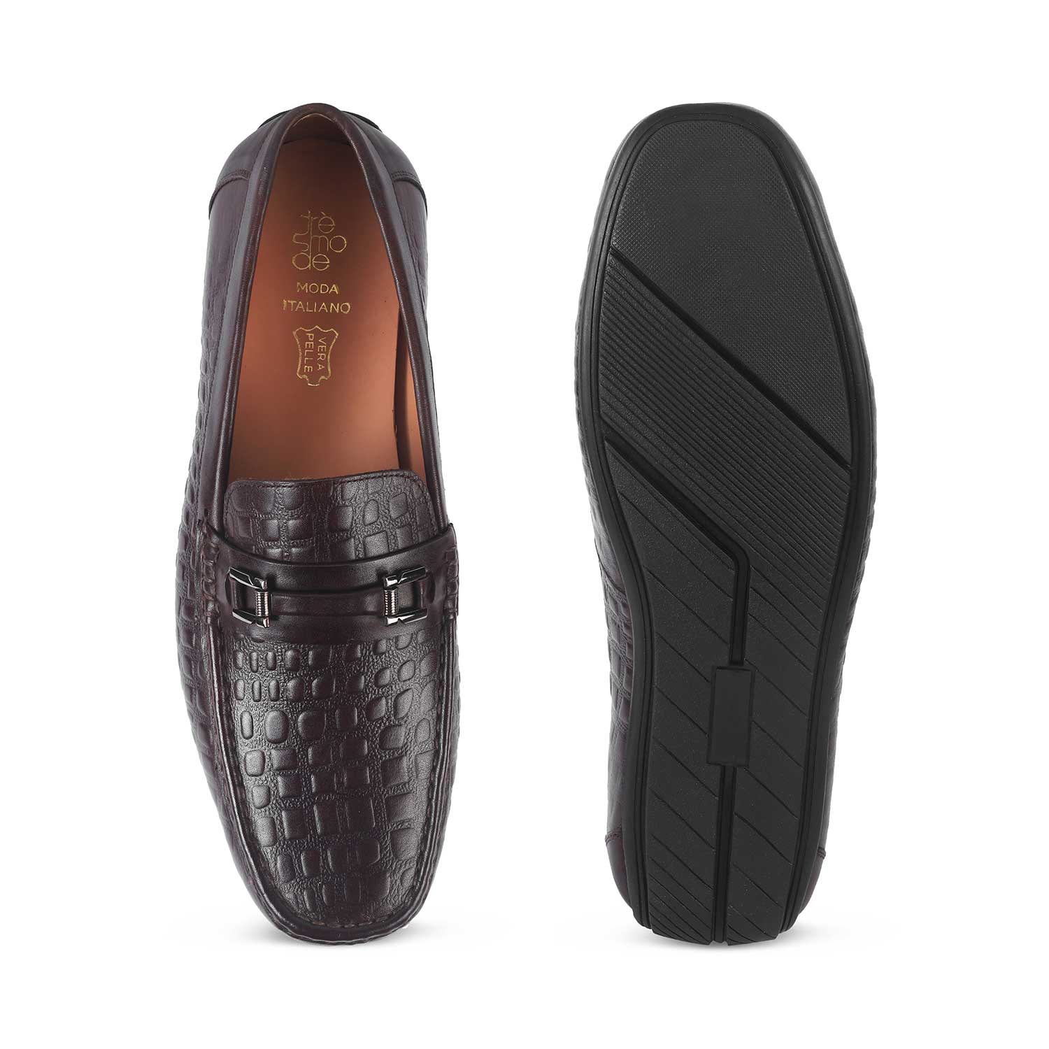 Men's Stylish Leather Driving Loafers Tresmode