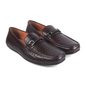 Men's TPR Sole Leather Driving Loafers Tresmode