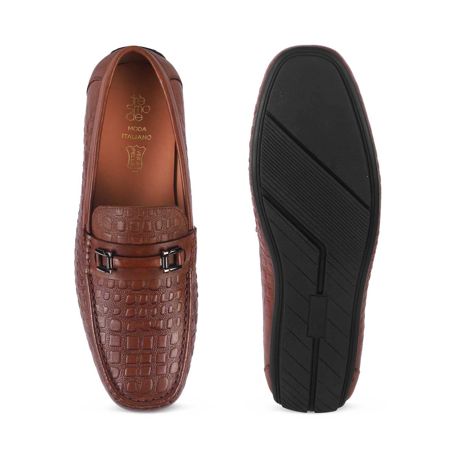 Men's Stylish Leather Driving Loafers Tresmode