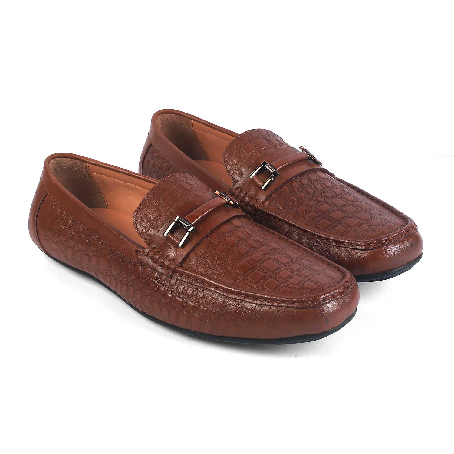 Men's TPR Sole Leather Driving Loafers Tresmode