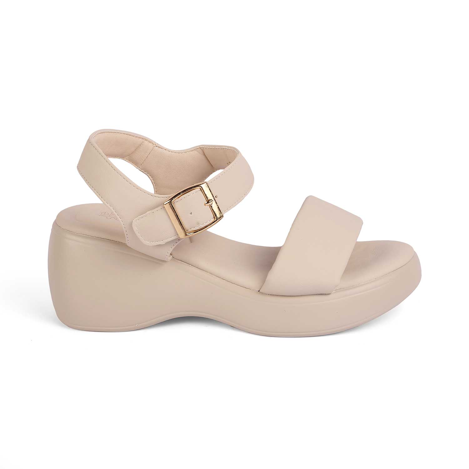 Tresmode Fashio Beige Women's Casual Wedge Sandals