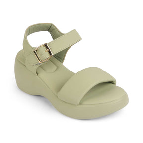 Tresmode Fashio Green Women's Casual Wedge Sandals