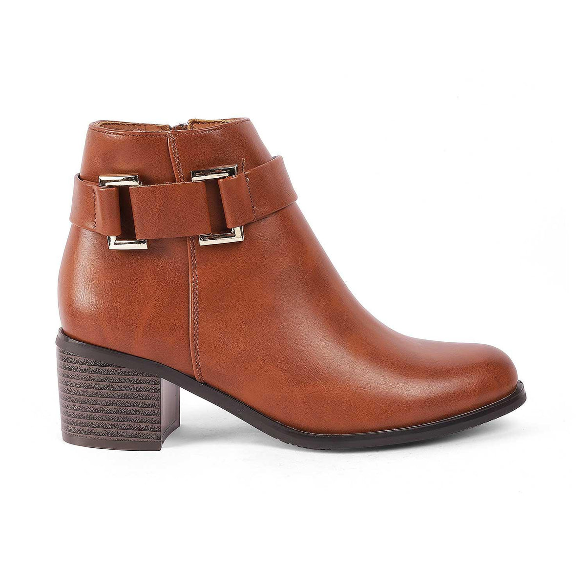 Geneve Camel Women's Ankle-length Boots