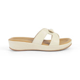 Tresmode Helsinki Cream Women's Casual Platform Flats