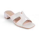 Incredible White Women's Block Heel Sandals Tresmode