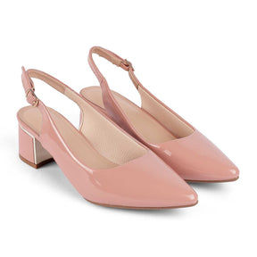 Tresmode Jane Pink Women's Dress Block Heel Pumps