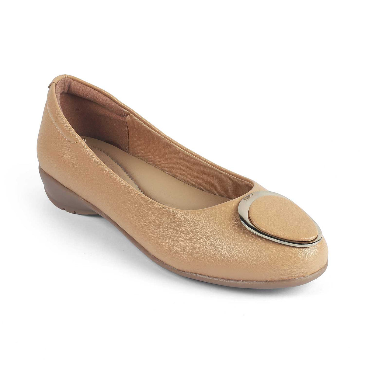 Women's Camel Ballerinas Tresmode