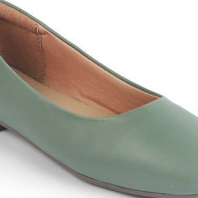 Tresmode Kiesta Green Women's Casual Ballerinas