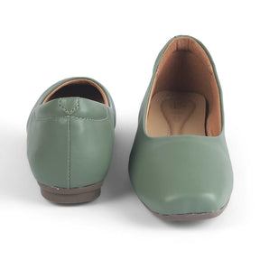 Tresmode Kiesta Green Women's Casual Ballerinas